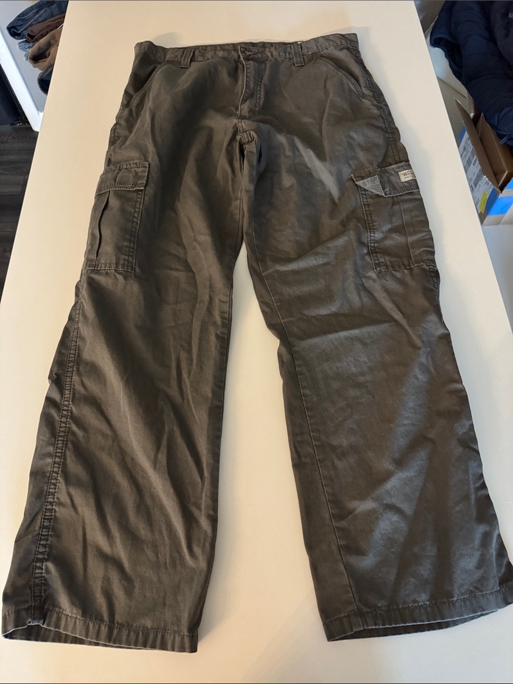 Wrangler Olive Green Men's Cargo Pants 34x30